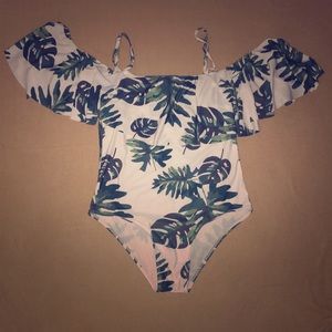 Leafy OnePiece Bathing Suit